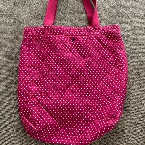Aerie - Pink Polka Dotted Tote Bag